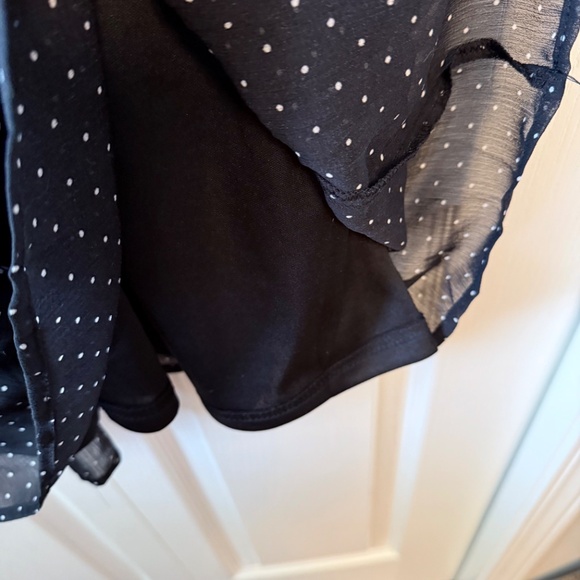 Black polka dot chiffon dress - Picture 6 of 6